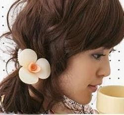 310 日韓飾品批發(fā) 梔子花發(fā)圈發(fā)飾，廠家直銷，引領(lǐng)美發(fā)飾品新風(fēng)尚